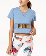 Puma Exposed Metallic Logo T-Shirt Size Small