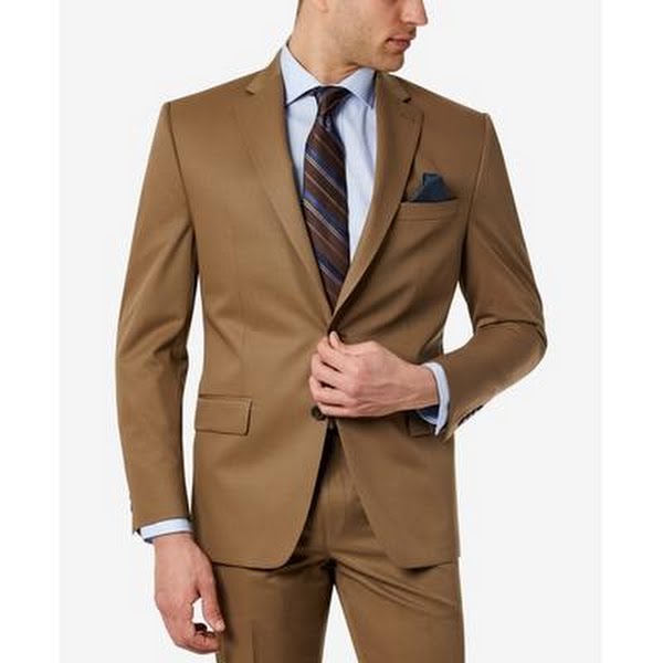 Lauren Ralph Lauren Mens Classic-Fit Wool Stretch Suit Jacket