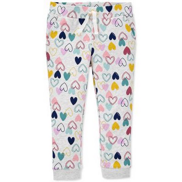 Carters Toddler Girls Mid Rise Cuffed Pull-on Pants, 4t , Gray
