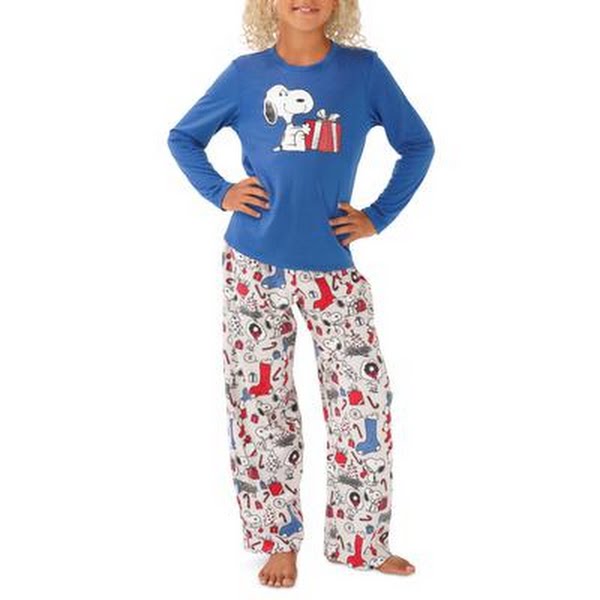 Munki Munki Kids Matching Snoopy Holiday Family Pajama Set, Size 3T