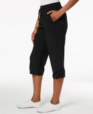 Style & Co Ruched Capri Jogger Pants