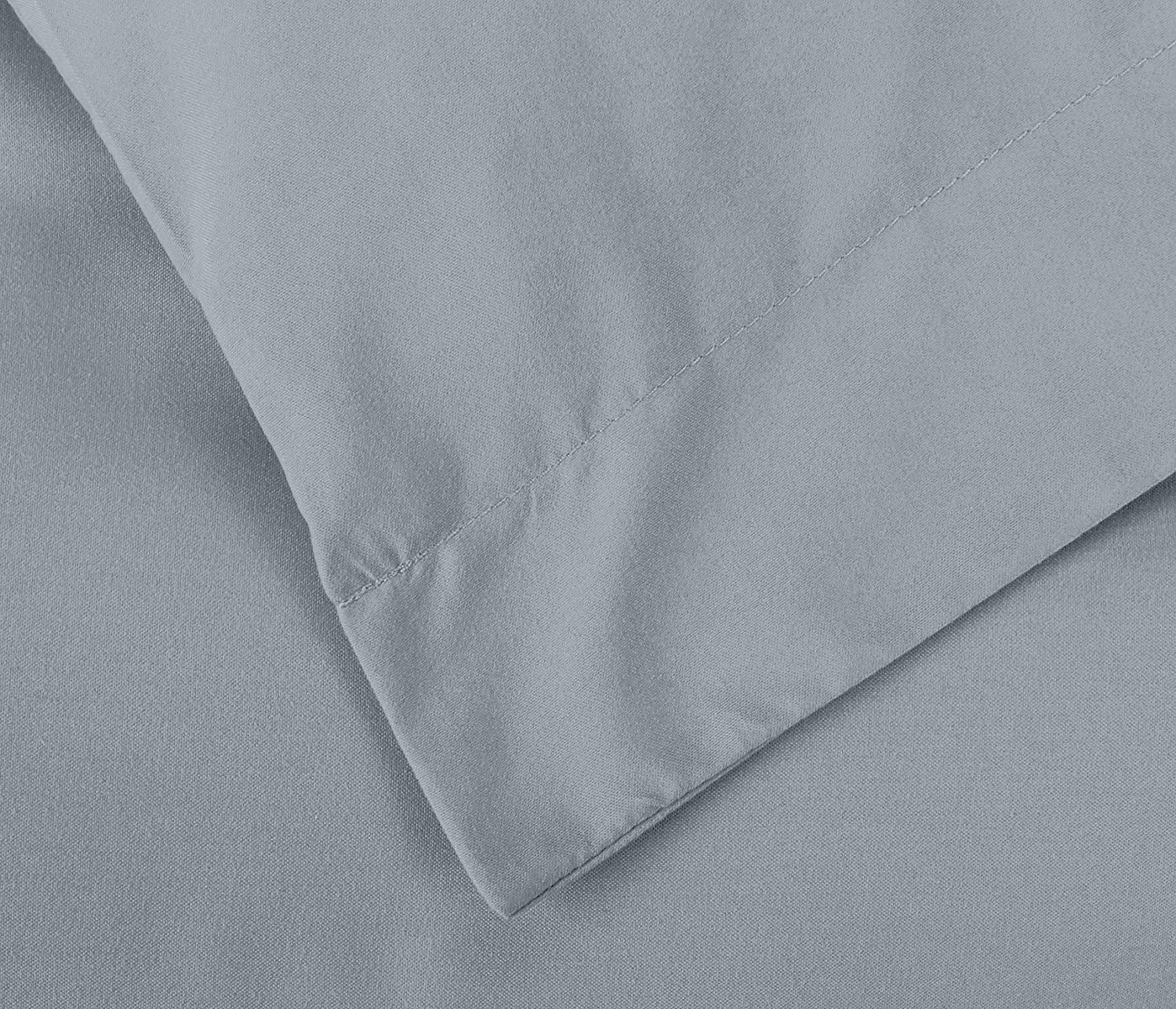 Unbranded Microfiber Duvet Cover Set - Twin/Twin XL, Dark Grey