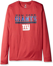 NFL New York Giants Boys Outerstuff Long Sleeve Performance Tee, Size XL/16/18