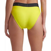 DKNY Womens Logo High-Waist Bikini Swim Bottom