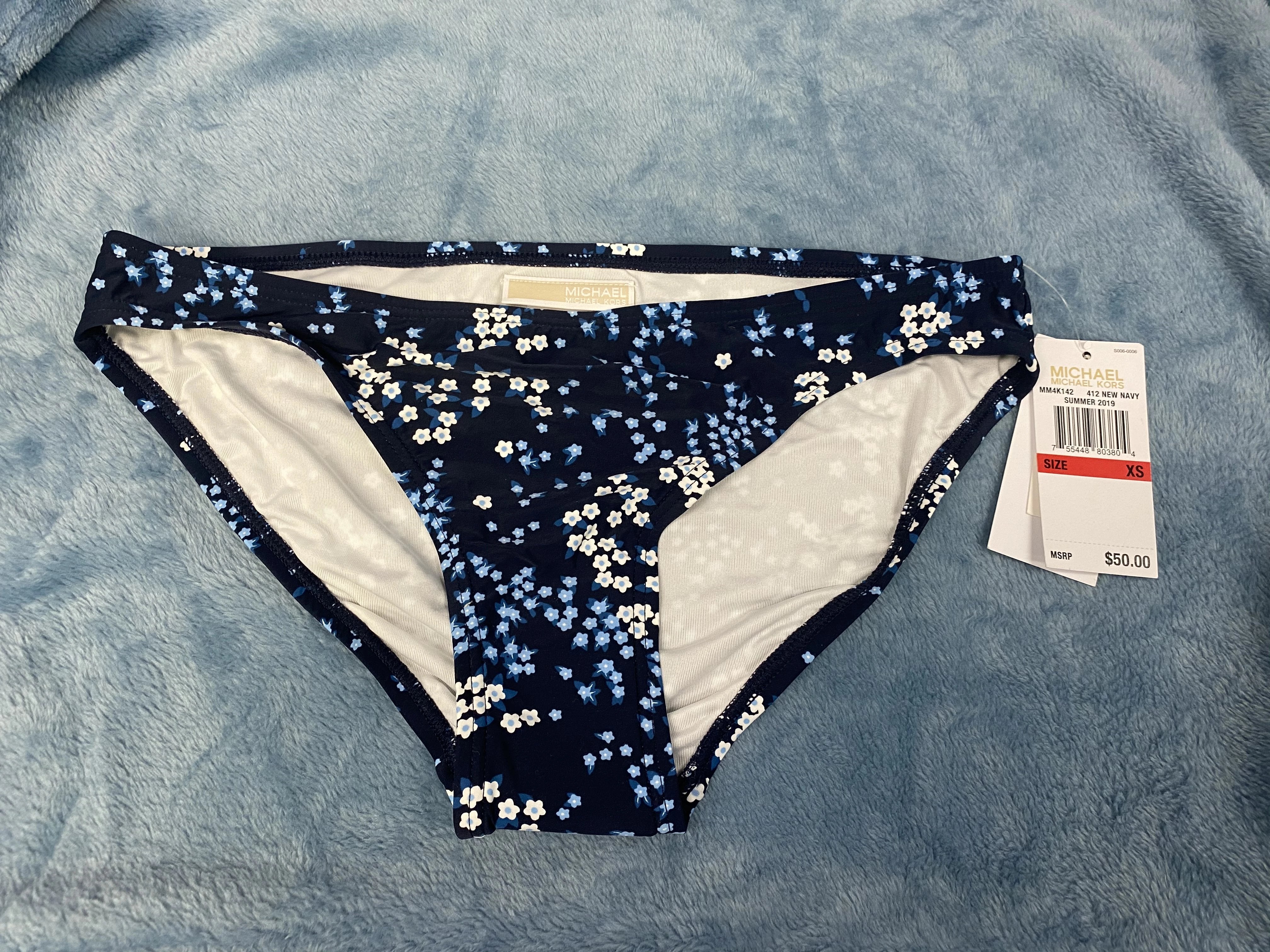 Michael Michael Kors Floral Print Hipster Bikini Bottom