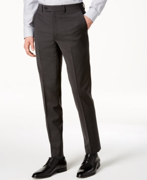 Calvin Klein Mens Skinny-Fit Extra Slim Infinite Stretch Suit Pants, 42X30/Char