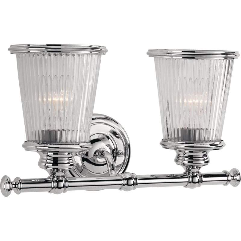 Progress Lighting Radiance 2-Light, Bath Light, Polished Chrome