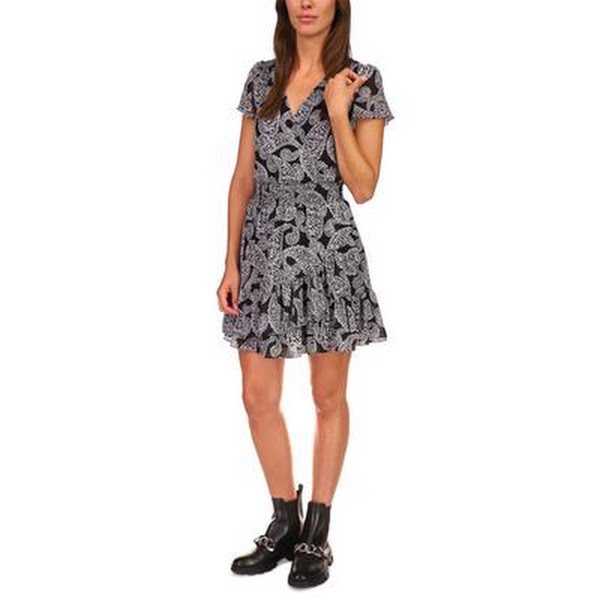 Michael Michael Kors Paisley Fit and Flare Dress, Size Small