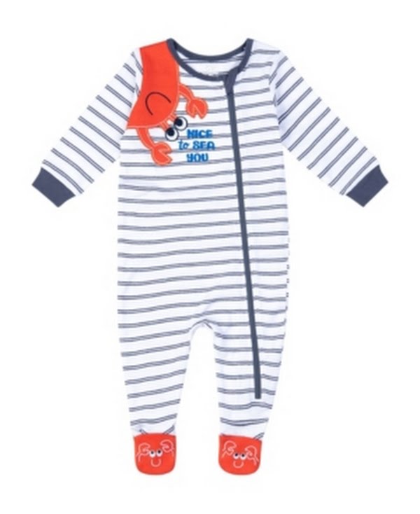 Koala Baby Boys Crab Footie, Size 0/3Months