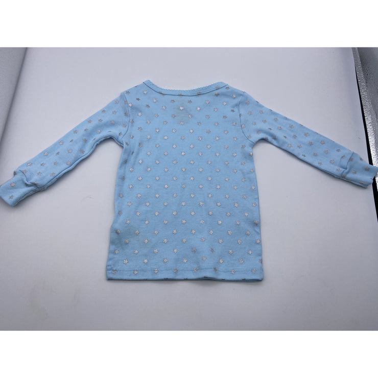 Carters Baby Girls Long Sleeve Star Top, Size 9Months