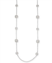 Charter Club Crystal Filigree Silver-Tone Long Strand Necklace, 42 + 2 Extender