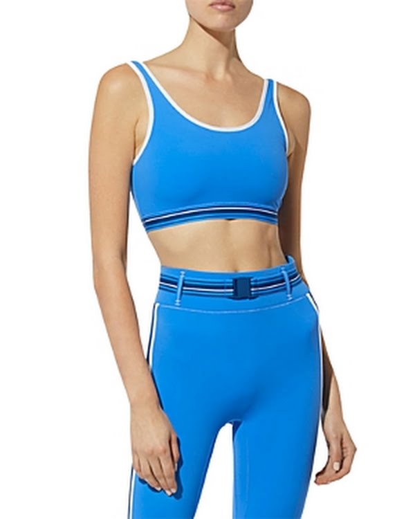 Solid and Striped High Tide Sports Bra, Side XS