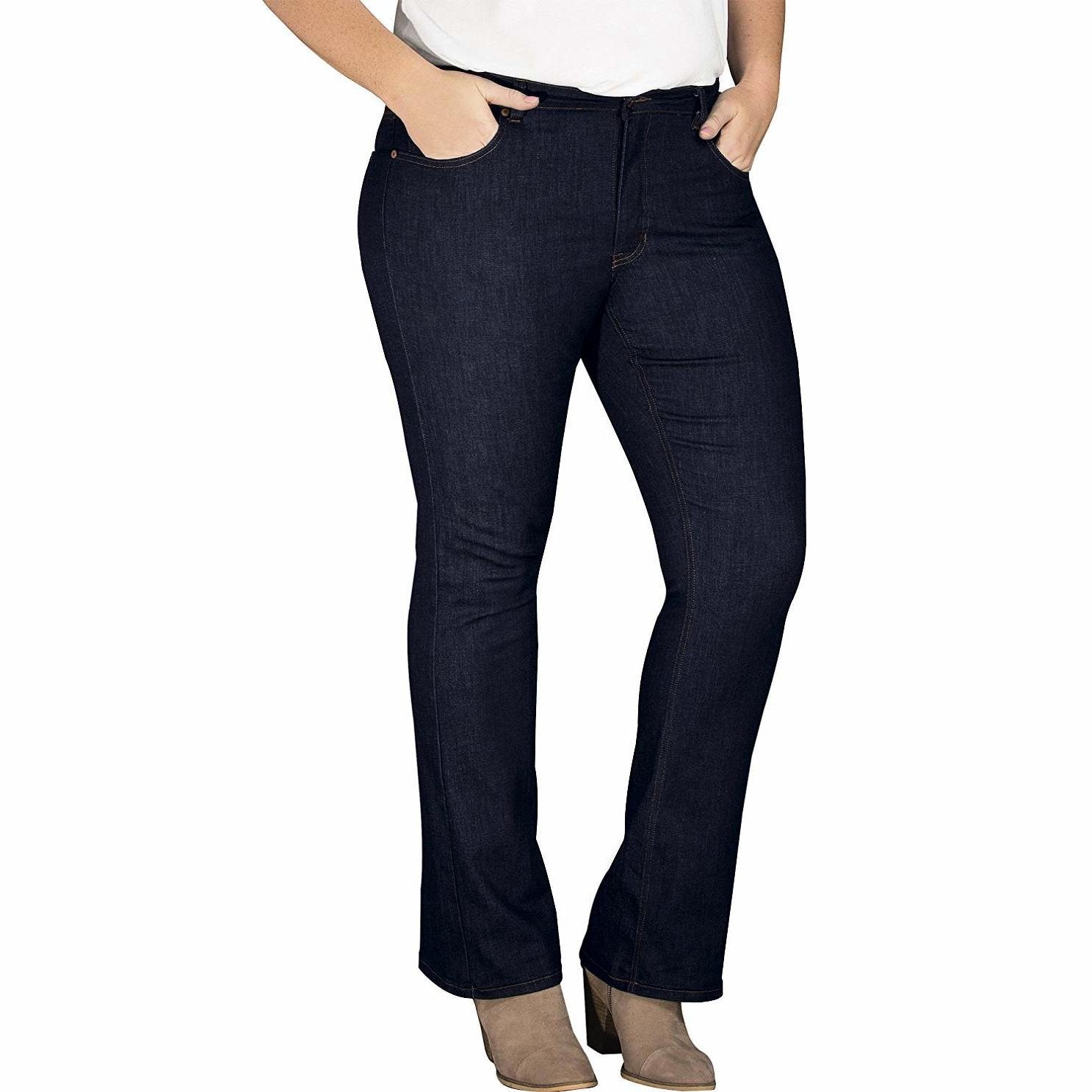 Dickies Women's Plus Size Skinny Jeans, Indigo Blue, 16W