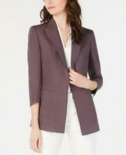 Anne Klein Womens Linen-Blend Jacket, Size 2