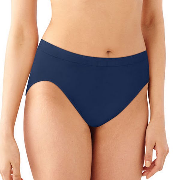 Bali Comfort Revolution Seamless High Cut Panty 303j, Size 11, Blue