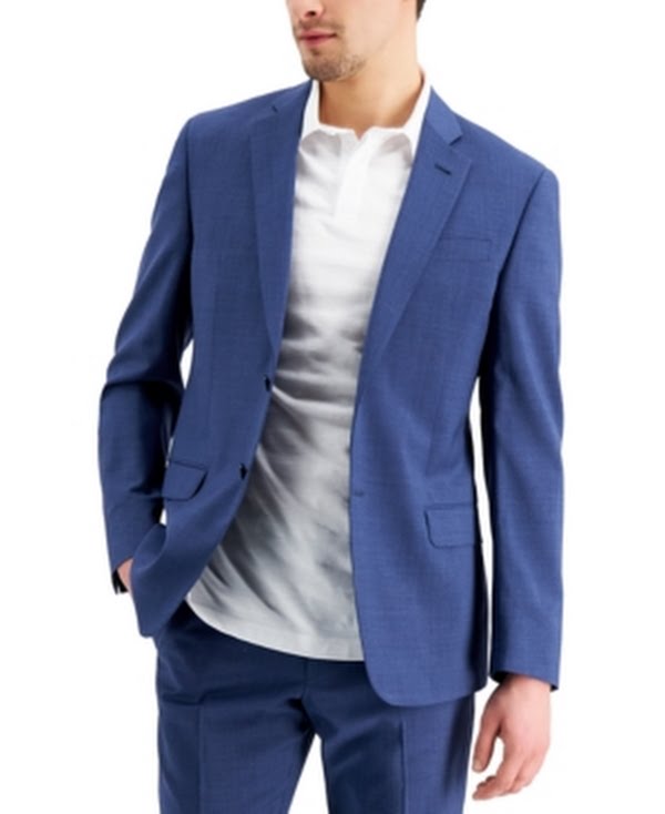 Ax Armani Exchange Mens Slim-Fit Suit Jacket, Size 42L