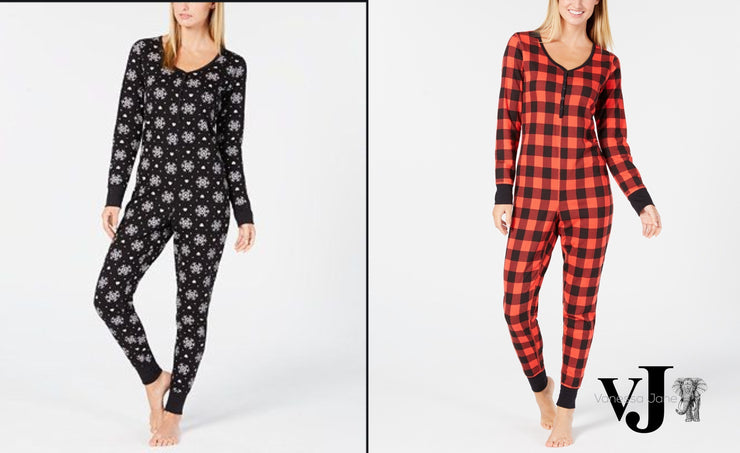 Jenni Thermal One-Piece Pajama, Various Options