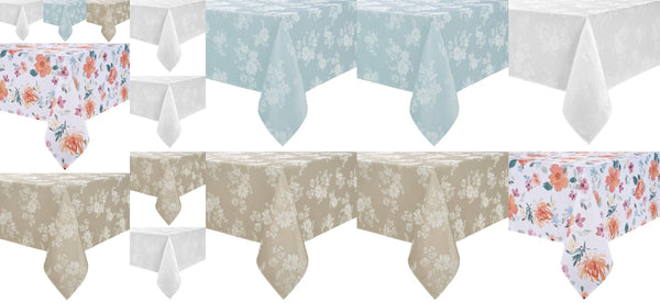 Spring Jubilee Damask Tablecloth