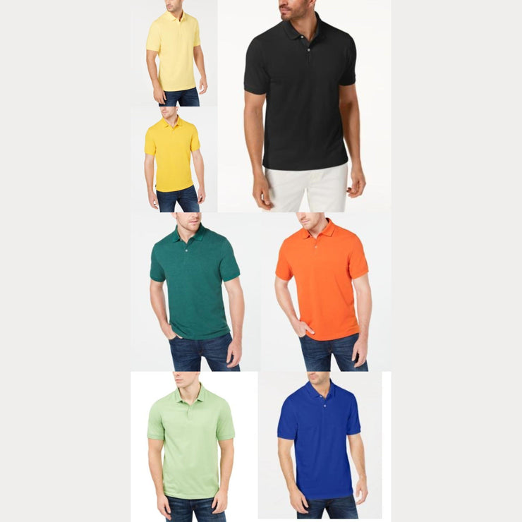 Club Room Mens Classic Fit Performance Pique Polo