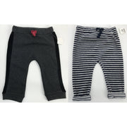 First Impressions Baby Boy Play Pants Lot Of 2,12 M Gray Blue