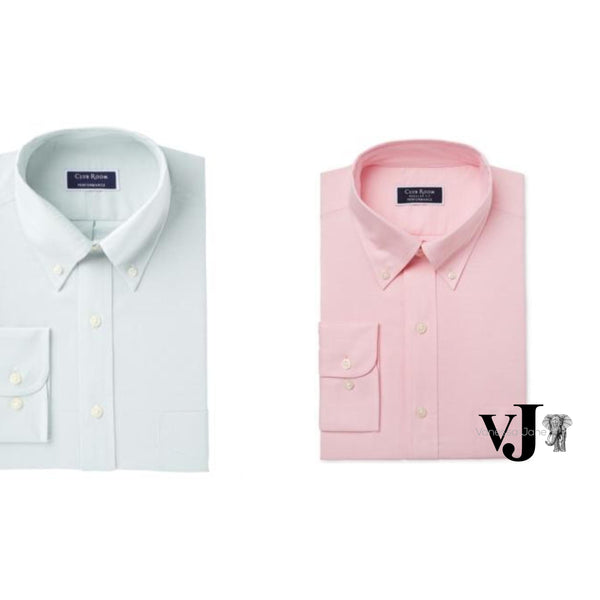 Club Room Mens Regular-Fit Button up Dress Shirt