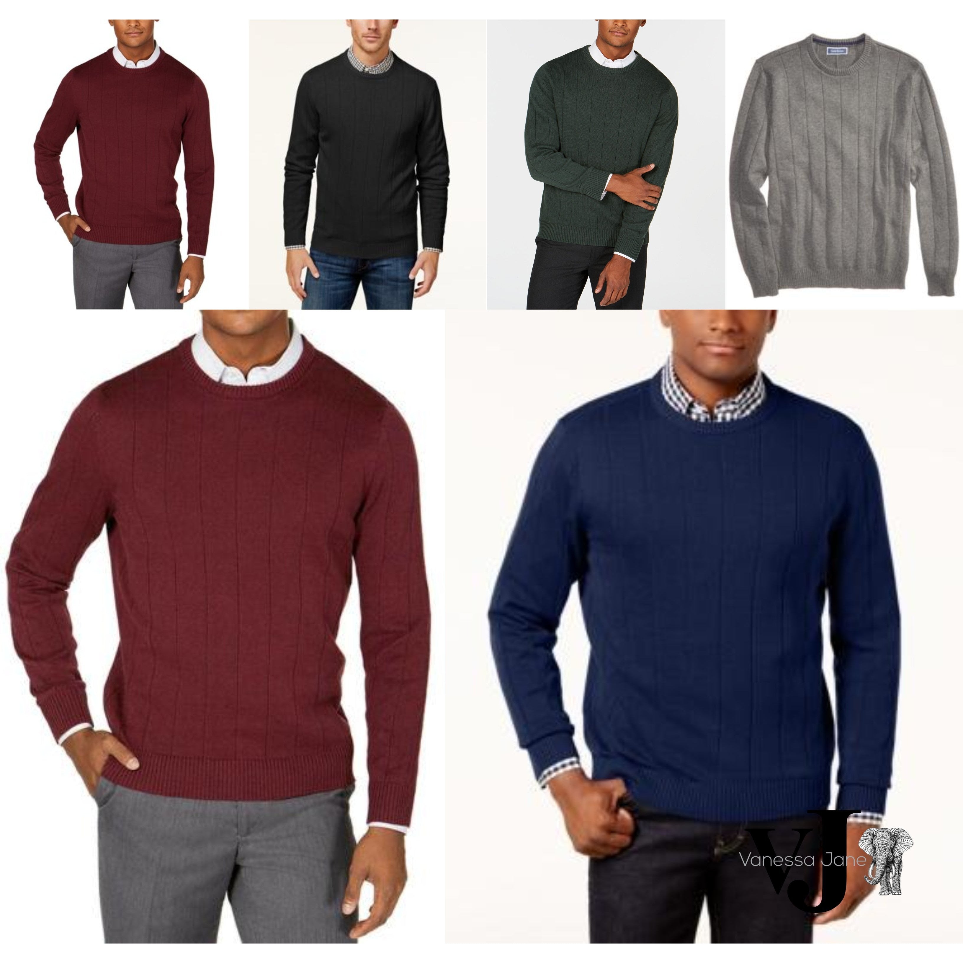 Club Room Mens Ribbed Sweater