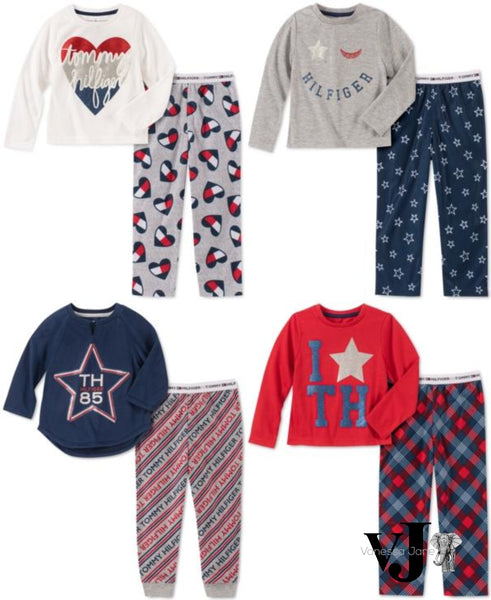 Tommy Hilfiger Girls 2-Pc. Plaid Pajama Set, Various Styles