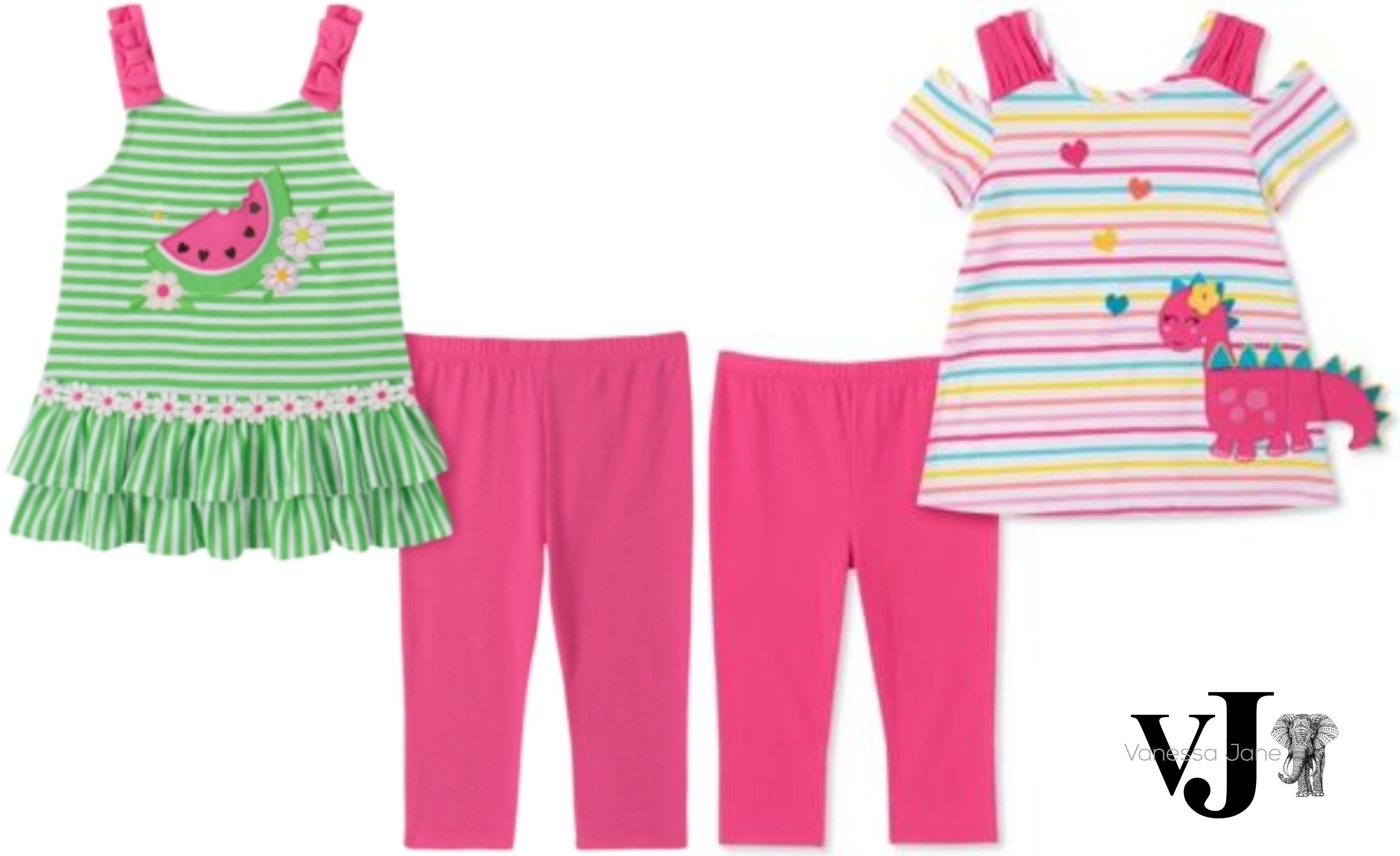 Kids Headquarters Baby Girls 2-Pc. Top and Leggings Set