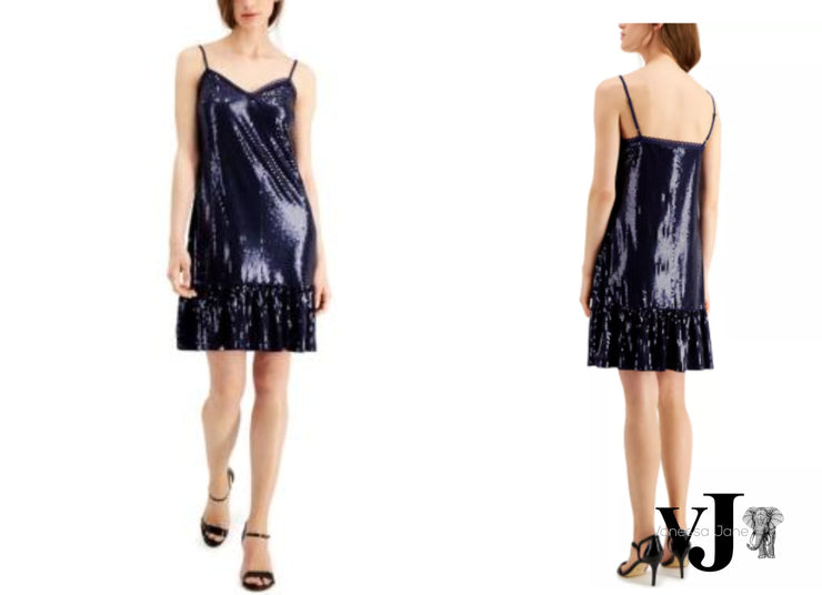 Michael Michael Kors Sequined Slip Dress, Size XS