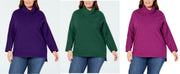Style & Co Plus Size Cowl-Neck Sweater, Various Colors & Sizes