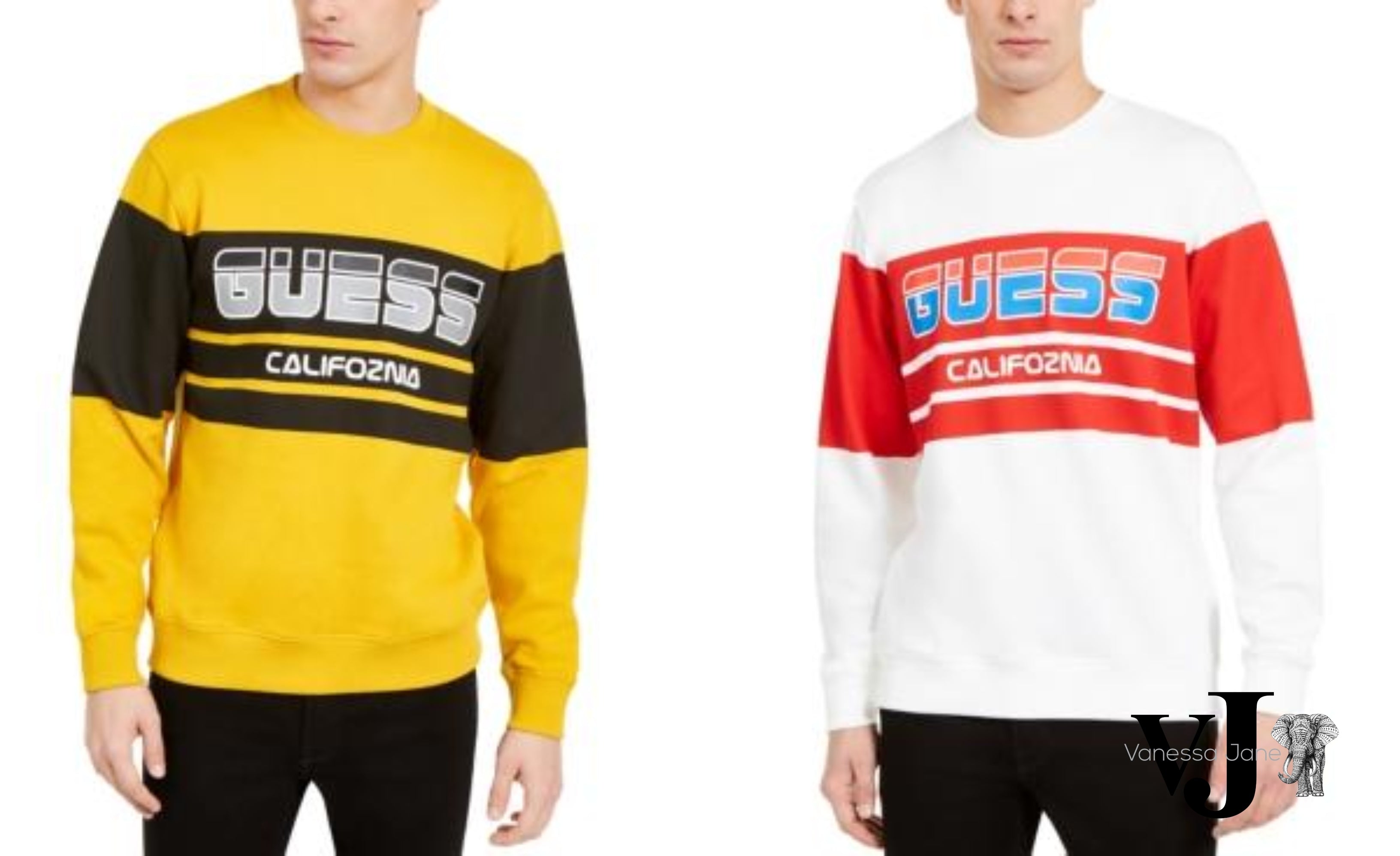 Guess Mens Roy Sport Logo Sweatshirt