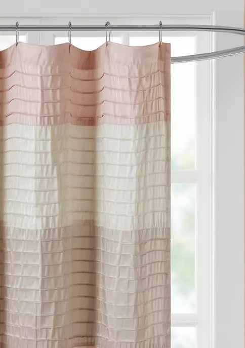 Madison Park Amherst Faux Silk Shower Curtain
