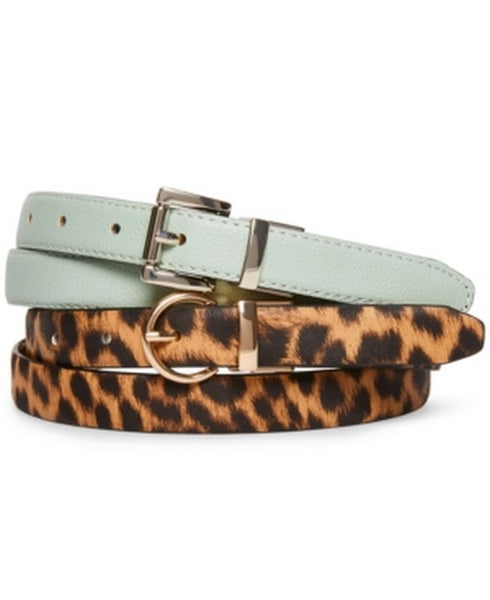 Steve Madden Womens 2-for-1 Reversible Belt, Size Large