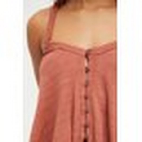 Free People Womens Dream Weaver Tank Tops, Brown, Size Small