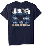 NCAA Football Schedule 2017 Short Sleeve Shirt Georgia Southern Eagles., Small N