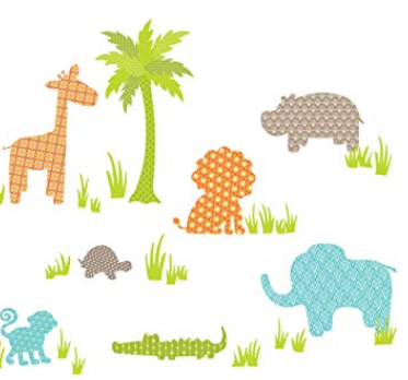 Wall Pops Jungle Friends Kit Wall Decals 41Pieces