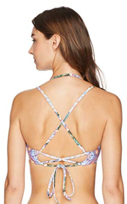 Nanette Lepore Women's Strappy Back Bralette Swimsuit Top,Size Medium