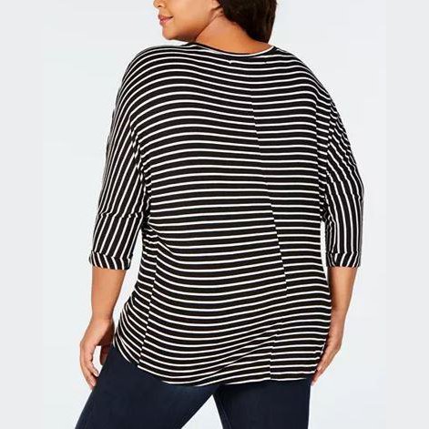 Celebrity Pink Plus Size Striped Shirt