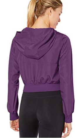 Soffe Womens Plus Size Curves Squad 1/4 Zip Cropped Hoodie