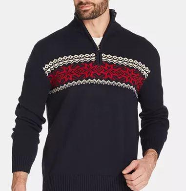 Weatherproof Vintage Men's Quarter-Zip Sweater