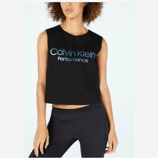 Calvin Klein Performance Womens Cropped Active Wear Tank Top