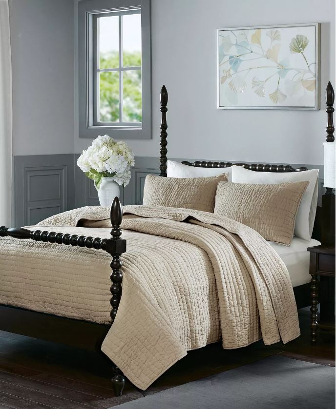 Madison Park Signature Serene Quilted Cotton 3-PC. Coverlet Set, King