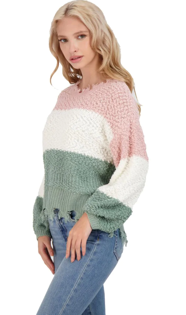 Jolie and Joy by Fct With Love Womens Crew Neck Drop Shoulder Pullover