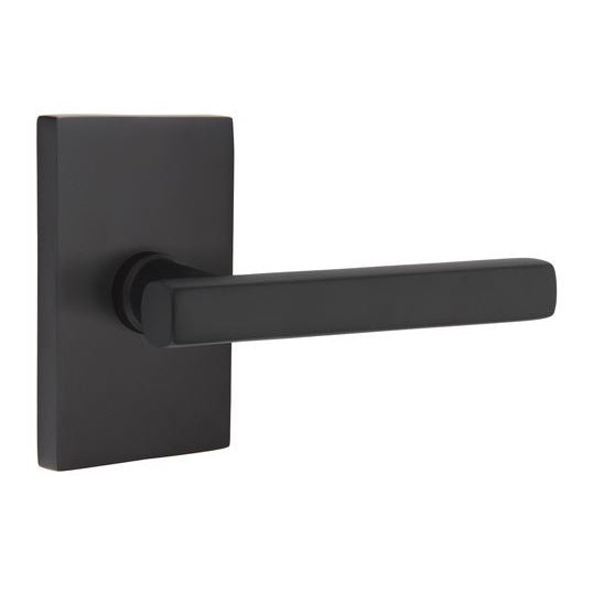 Emtek Concealed Fastener Passage Set, Rectangular Rosette and Freestone Levers