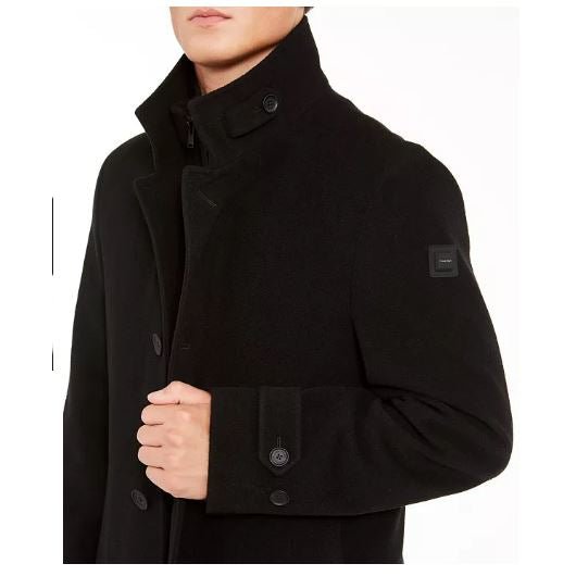 Calvin Klein Mens Slim-Fit Heated Overcoat