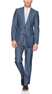 Tommy Hilfiger Mens Colby 100% Linen Modern Fit Performance Suit