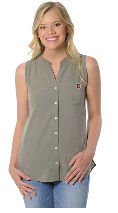 NCAA Ohio State Buckeyes Womens Tunic Tank Top, Size Large