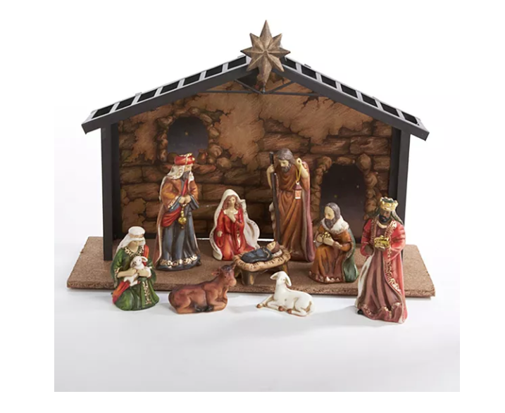 Kurt Adler 10-pc. Christmas Nativity Set