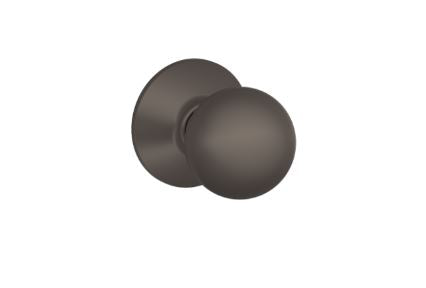 Schlage Orbit Flat Black Dummy Knob Set, Non-Turning