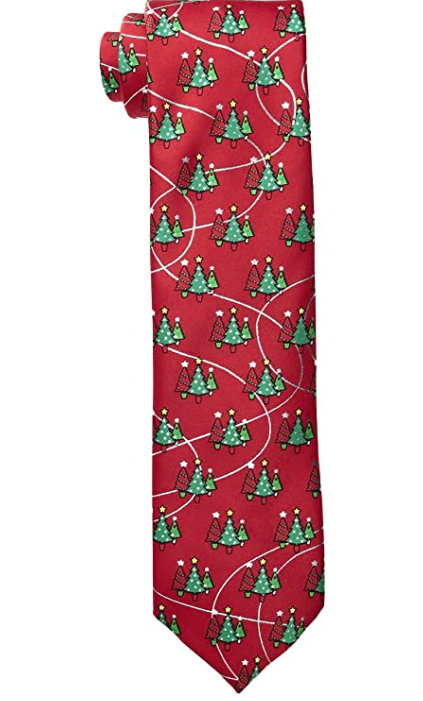 Hallmark Men's Trees-foil, Red One Size